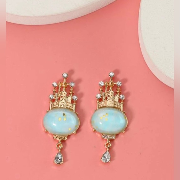 “Auroras Castle” Sleeping Beauty Disney Princess Magic Blue Globe Glitter Dangle - Picture 14 of 16